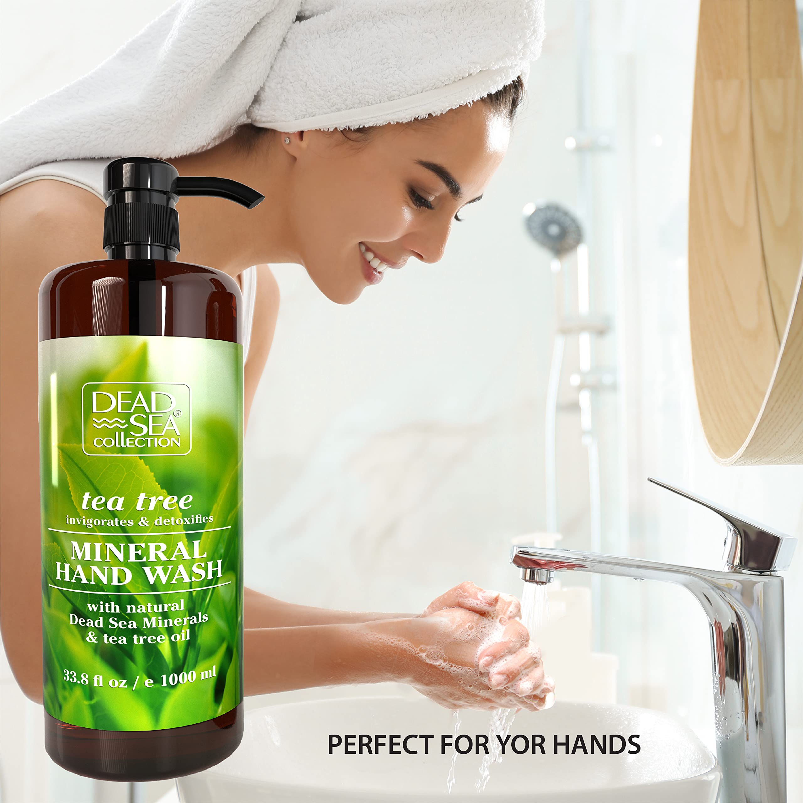 Dead Sea Collection Tea Tree Hand Soap - Pack Of 2 (33.8 Fl. Oz Each)
